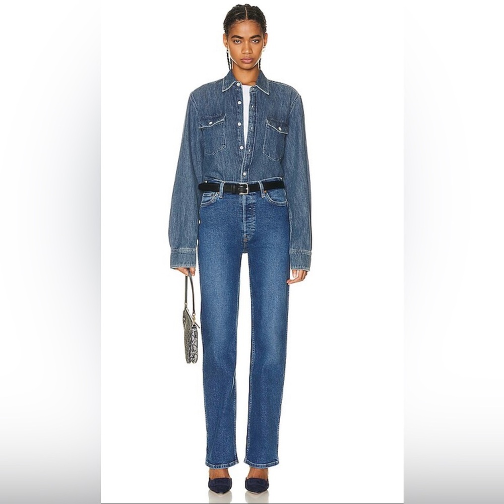 RE/DONE Originals 90s high rise loose in high tide (color) | Size: 27